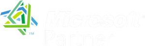 microsoft partner logo white