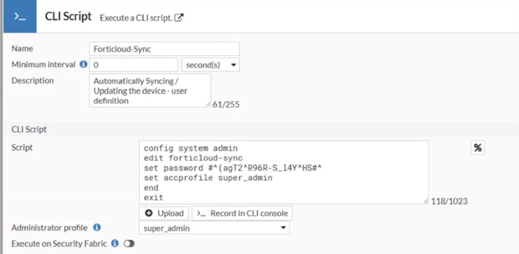 Script CLI SuperBlack