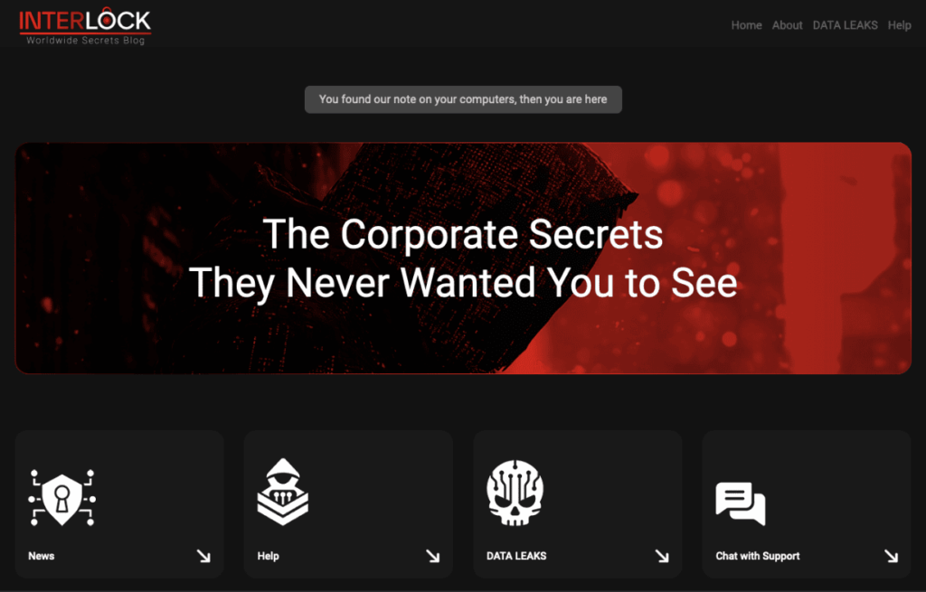 Site Worldwide Secrets Blog Interlock