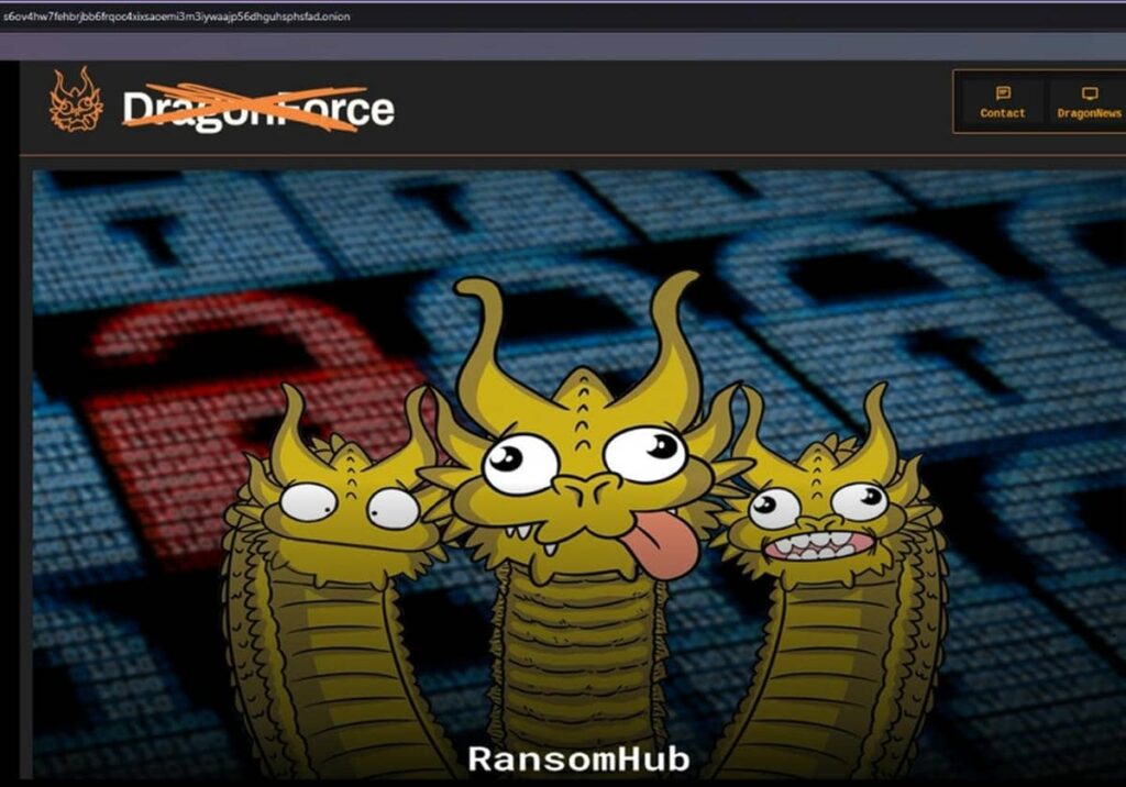 defacement DragonForce leak site
