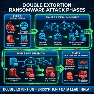 Double extortion ransomware: from encryption to blackmail