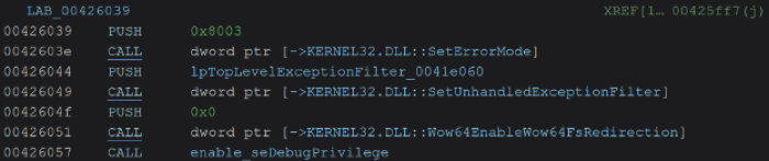 Kraken snipet disabling WoW64 redirection