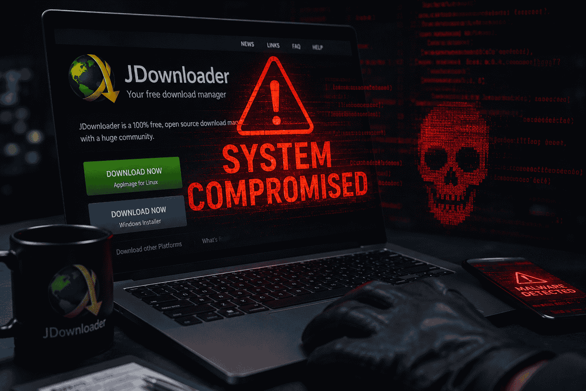 JDownloader site hacked Python RAT malware
